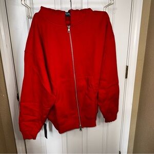 ANANKE Red Full-Zip Hoodie. Brand New! $200 Retail.